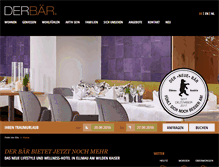 Tablet Screenshot of hotelbaer.com